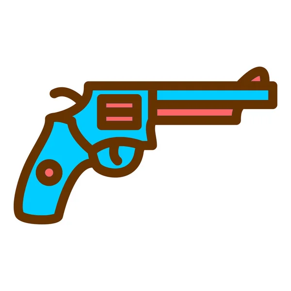 Vector Illustration Gun Icon — Stock Vector