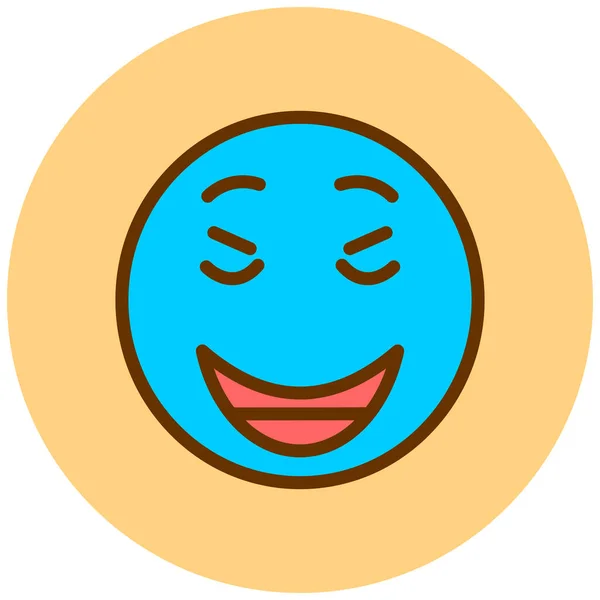 Smiley Face Emoticon Vector Illustration — Stock Vector