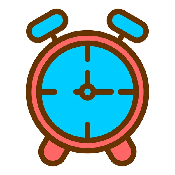 Reloj Icono Web Ilustración Simple — Vector de stock