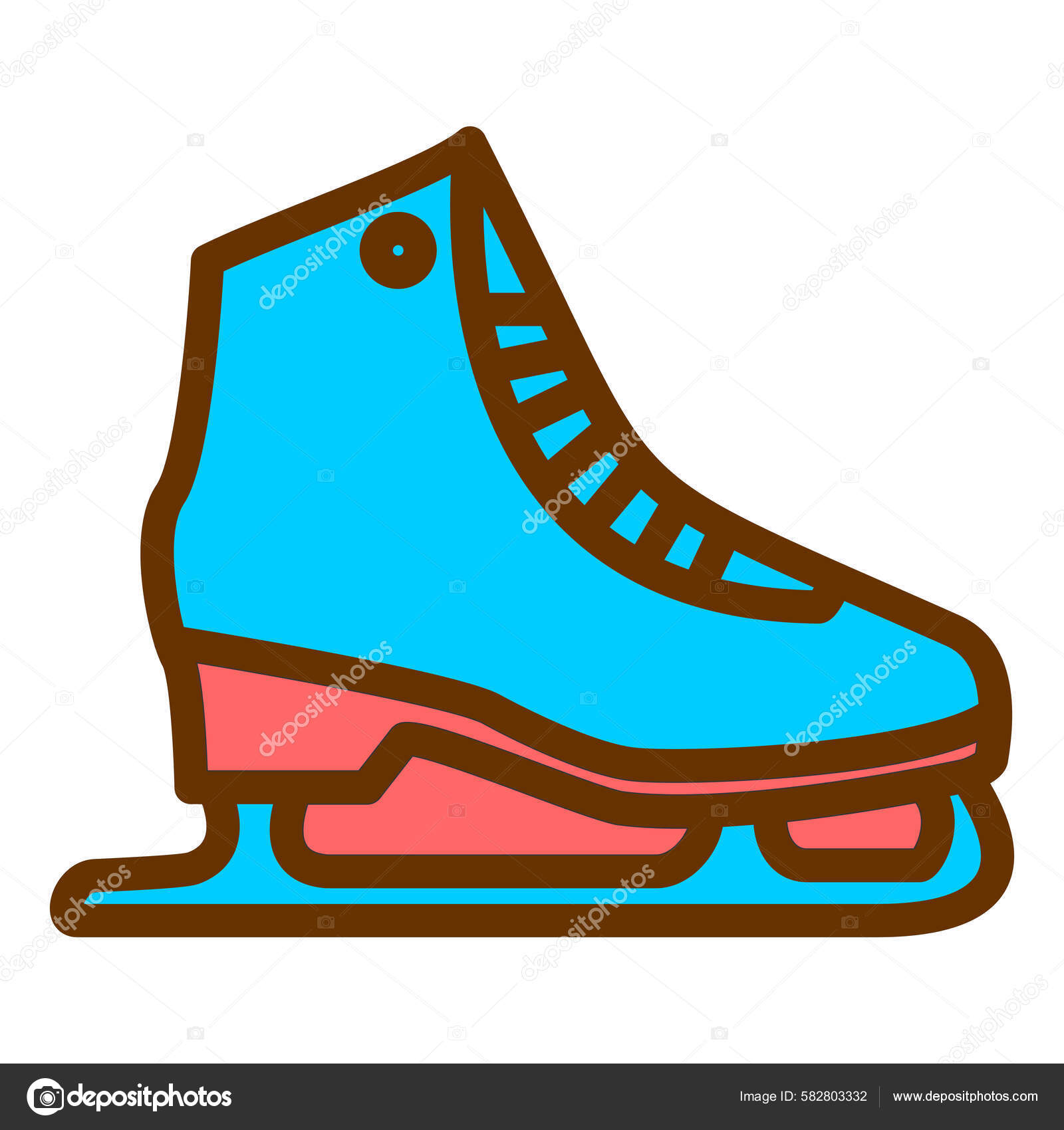 Ícone Patinagem Gelo Ilustração Plana Ícones Vetoriais Patins Para Web  Vetor de stock de ©MuhammadAtiq 582803332, image size:1600x1700
