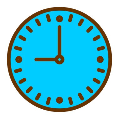 Saat. Web simgesi basit illüstrasyon