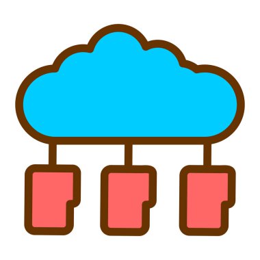 Bulut hesaplama. Web simgesi