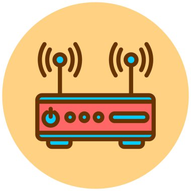 Radyo. Web simgesi basit illüstrasyon