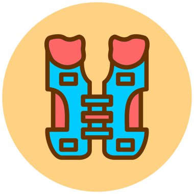 Kayak. Web simgesi basit illüstrasyon