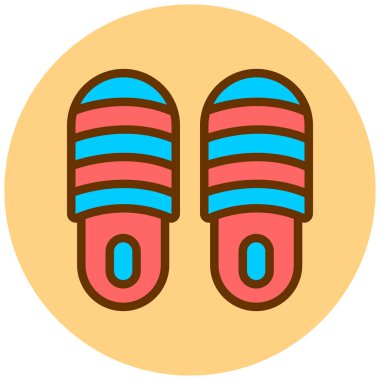 Terlikler. Web simgesi basit illüstrasyon