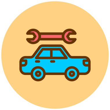 Araba tamiri. Web simgesi