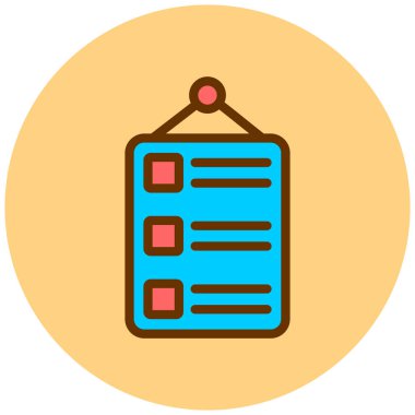 Pano. Web simgesi basit illüstrasyon