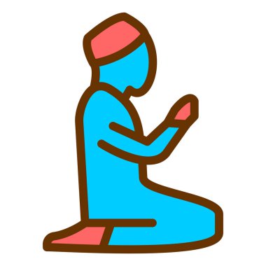 Dua et. Web simgesi basit illüstrasyon