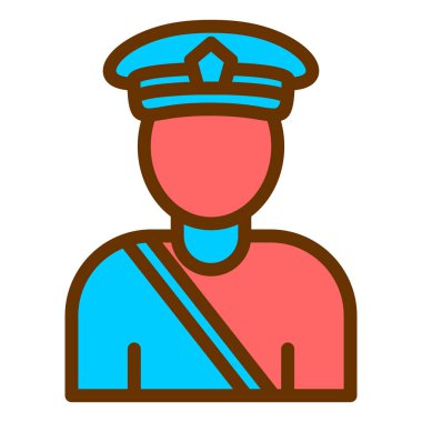 Adamım. Web simgesi basit illüstrasyon