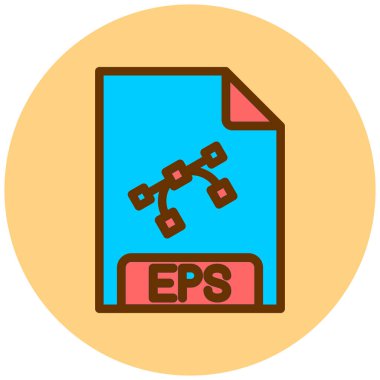 dosya biçimi simgesi, vektör illüstrasyonu