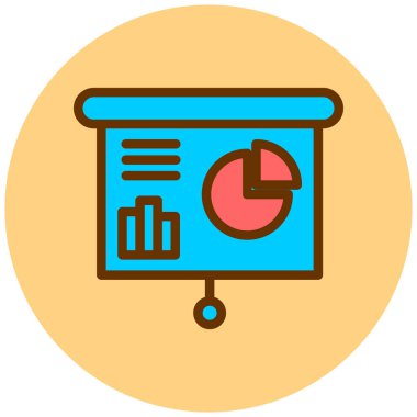 İş sunumu. Basit resimleme