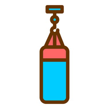 Boks eldiveni ikonu. vektör illüstrasyonu