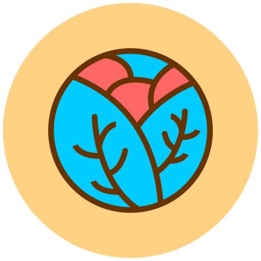 Tek bir simgenin vektör illüstrasyonu