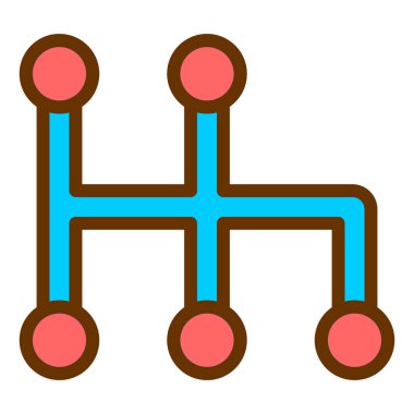 hiyerarşi. Web simgesi basit illüstrasyon