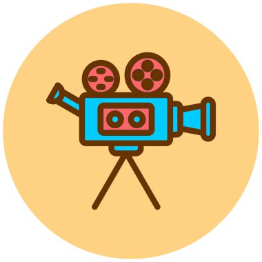 Kamera web simge vektör çizim 