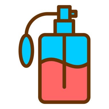 Parfüm. Web simgesi basit illüstrasyon