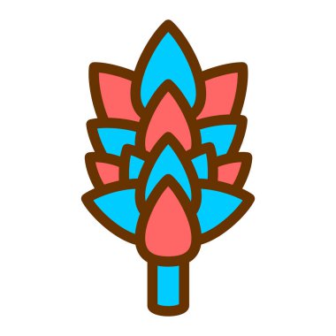 Çiçek. Web simgesi vektör illüstrasyonu