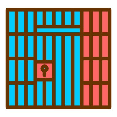 Kapı. Web simgesi basit illüstrasyon