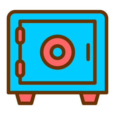 güvenli düz vektör simgesi