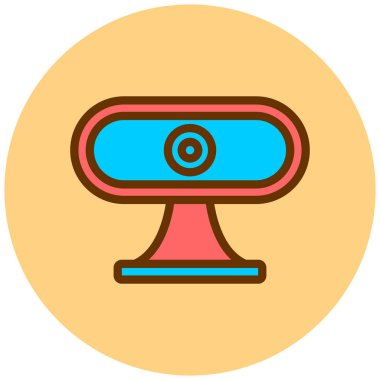 Web kamerası. Web simgesi vektör illüstrasyonu