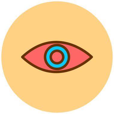 Göz. Web simgesi basit illüstrasyon