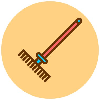 Tırmık. Web simgesi basit illüstrasyon