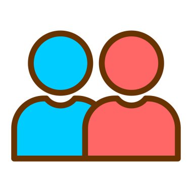 kullanıcı. Web simgesi basit illüstrasyon