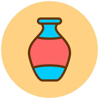 vazo ağ simgesi vektör illüstrasyonu 