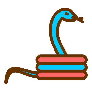 Çizgi film simgesinin vektör çizimi