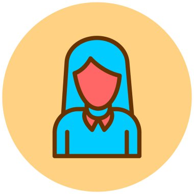 avatar. Web simgesi basit illüstrasyon