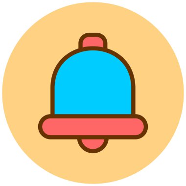 Zil. Web simgesi basit illüstrasyon