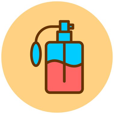 Parfümler web simgesi vektör illüstrasyonu 