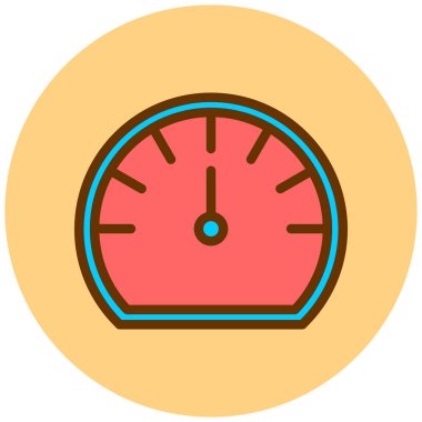 hız göstergesi simgesi, vektör gösterimi