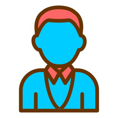 avatar. Web simgesi basit illüstrasyon