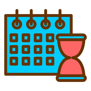 Takvim web simge vektör çizim 