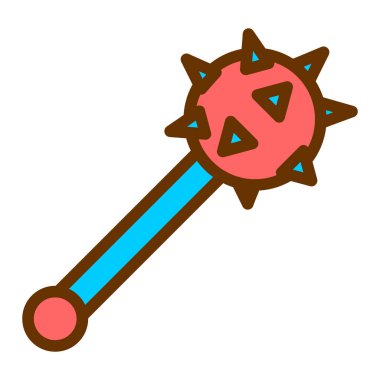 Cadılar Bayramı parti dekorasyonu izole edilmiş ikon vektör illüstrasyon tasarımı