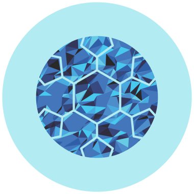 Mavi kristal elmasın vektör çizimi