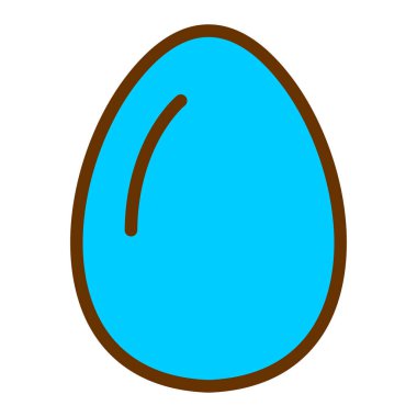 Yumurta. Web simgesi basit illüstrasyon