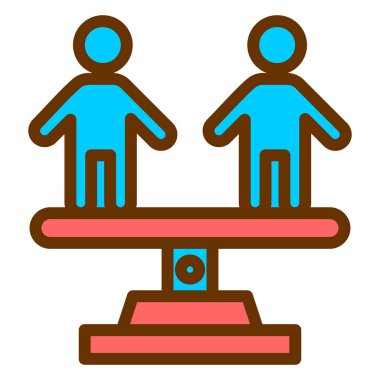 İnsanlar. Web simgesi basit illüstrasyon