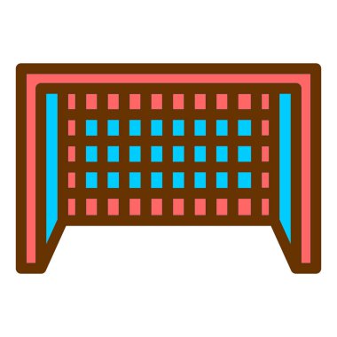 Tenis Kortu simge vektör çizim