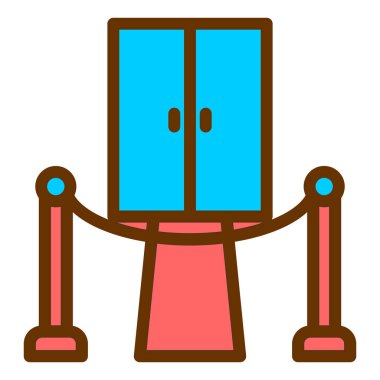 Tek izole edilmiş simgenin vektör illüstrasyonu 