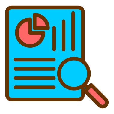 iş ve finans düz vektör simgesi