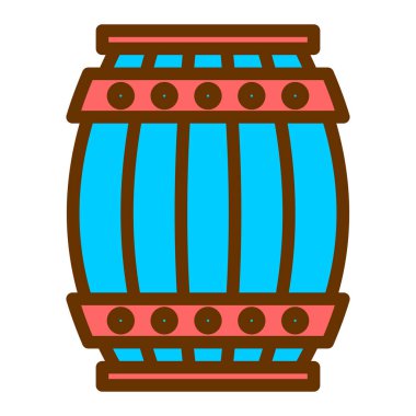 bira fıçısı ikon vektör illüstrasyonu