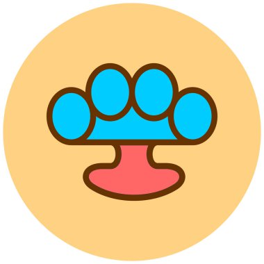 Kek. Web simgesi basit illüstrasyon