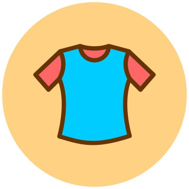 Tişört. Web simgesi basit illüstrasyon