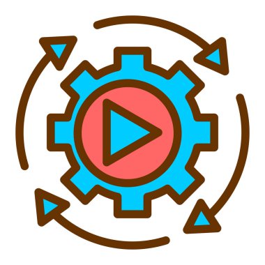 Ayarlama. Web simgesi basit illüstrasyon