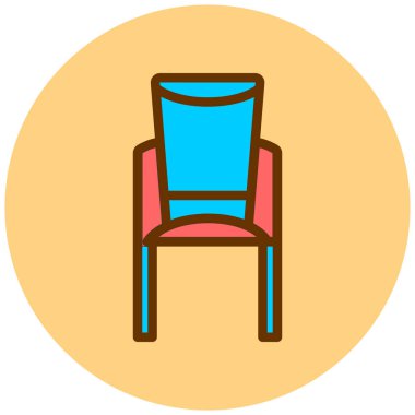  Sandalye web simge vektör çizim 