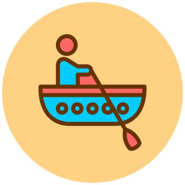 Tekne. Web simgesi basit illüstrasyon