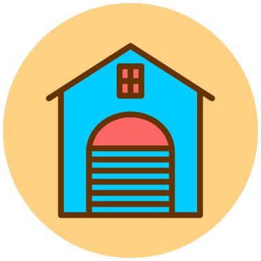 Ev simgesinin vektör illüstrasyonu