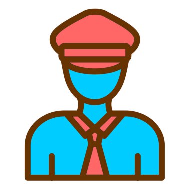 Adamım. Web simgesi basit illüstrasyon